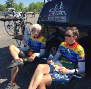 Relaxing at the Feed Zone